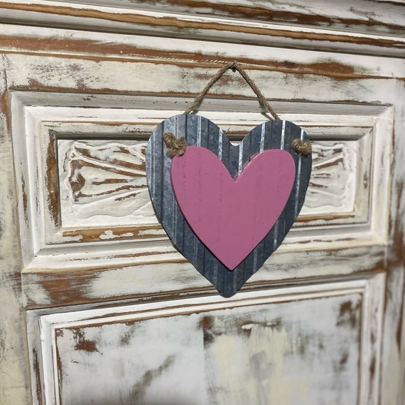 Galvanized Heart, Rustic Heart, Valentine’s Day Decor, Home Decor - Picture 4 of 4